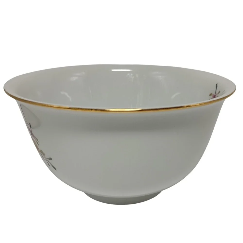 American Avon Heirloom Bowl Independence‎ Day 1981 Porcelain Floral Vintage